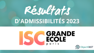 ISC paris résultats admissibilité AST