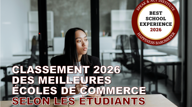 CLASSEMENT 2026 ECOLES COMMERCE SPEAK AND ACT