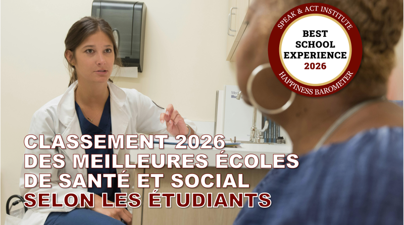 CLASSEMENT SPEAK ACT 2026 MEILLEURES FORMATIONS SANTE