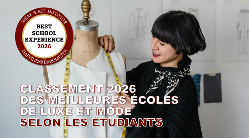 FORMATIONS LUXE TOP ECOLES 2026 CLASSEMENT SPEAK ACT