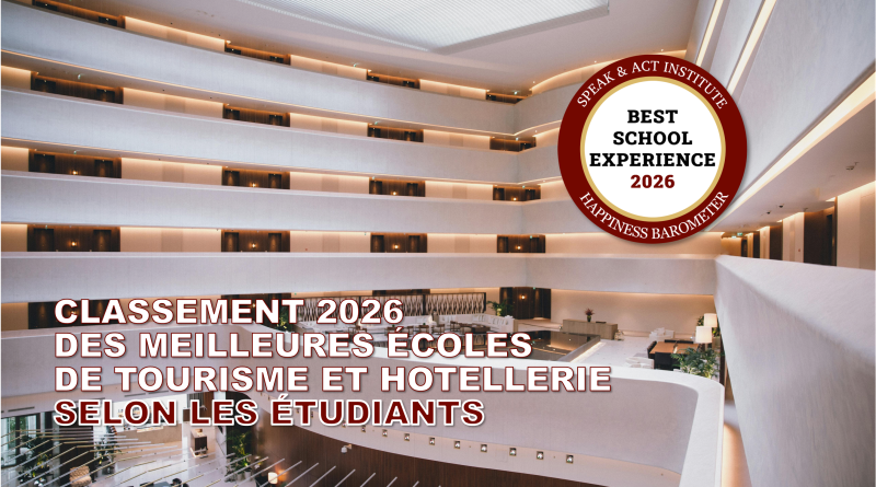 FORMATIONS TOURISME HOTELLERIE 2026 CLASSEMENT SPEAK ACT