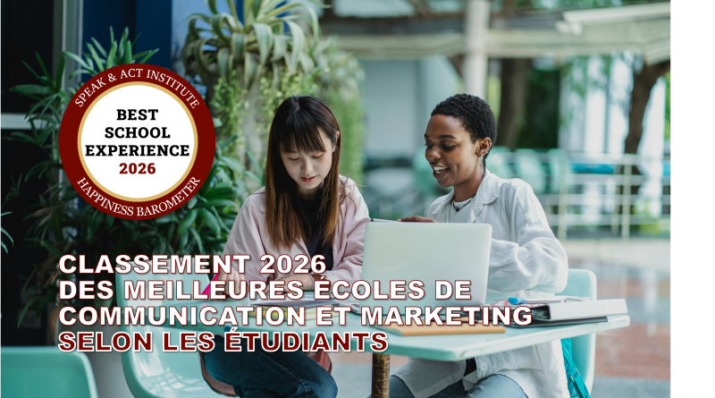 TOP ECOLES COMMUNICATION 2026 CLASSEMENT SPEAK AND ACT