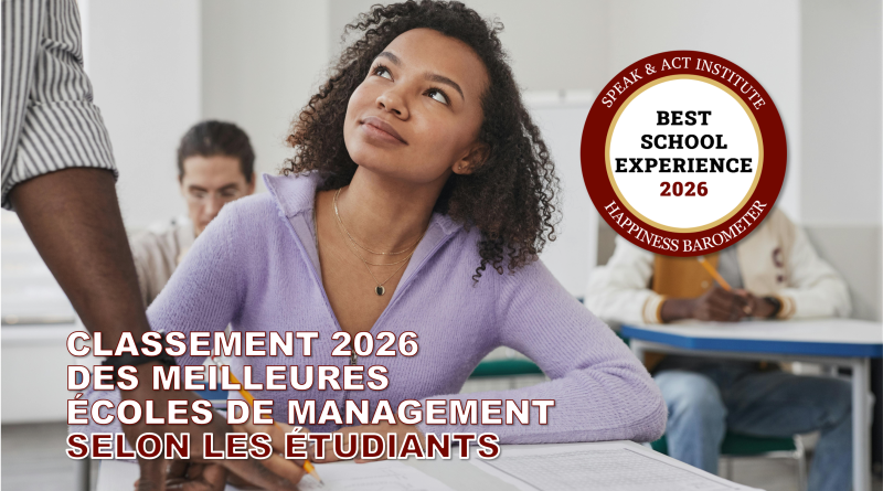 TOP ECOLES MANAGEMENT 2026 CLASSEMENT SPEAK AND ACT INSTITUTE