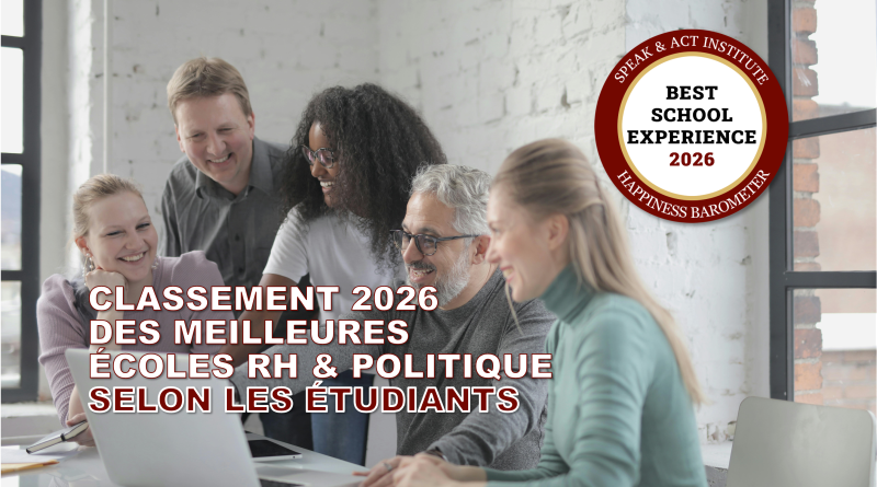 TOP ECOLES RH 2026 CLASSEMENT SPEAK AND ACT CANDIDATS AST