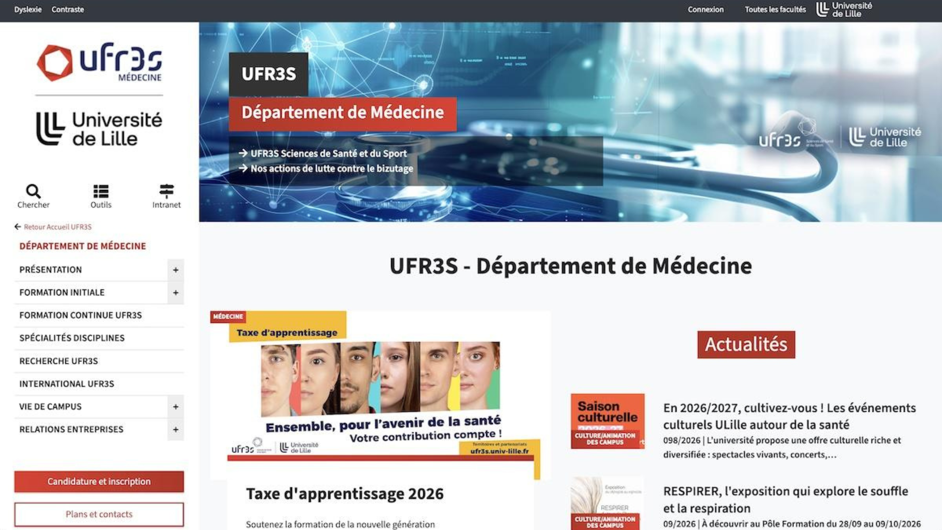 UNIVERSITE DE LILLE FACULTE HENRI WAREMBOURG