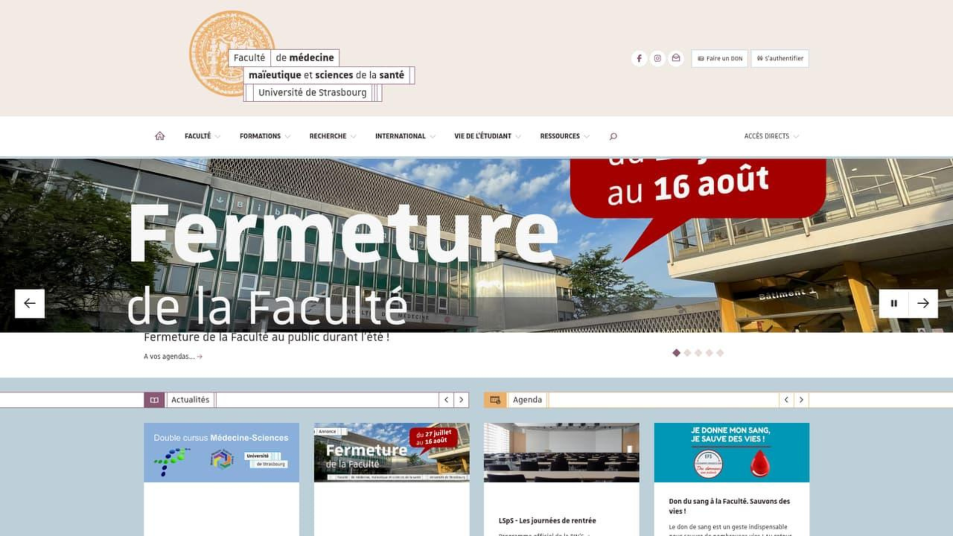 UNIVERSITE DE STRASBOURG